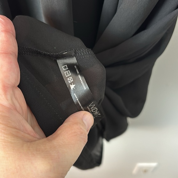 NWT WIDOW BLACK DRESS sheer tie back size 3X - Picture 11 of 12